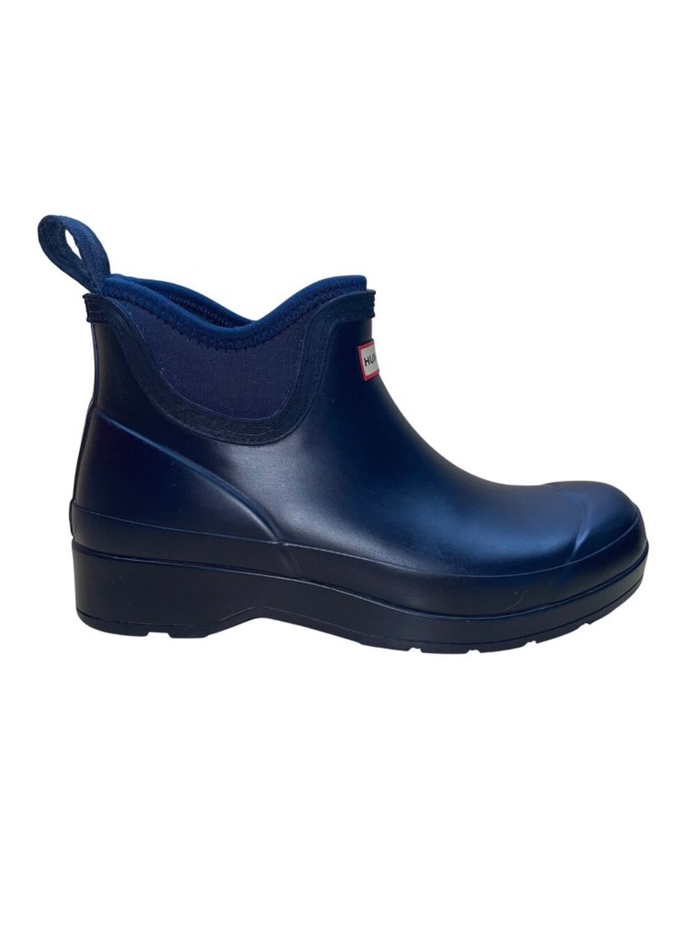 Hunter Women’s Navy Rubber Waterproof Ankle Rain Boots Size 7US